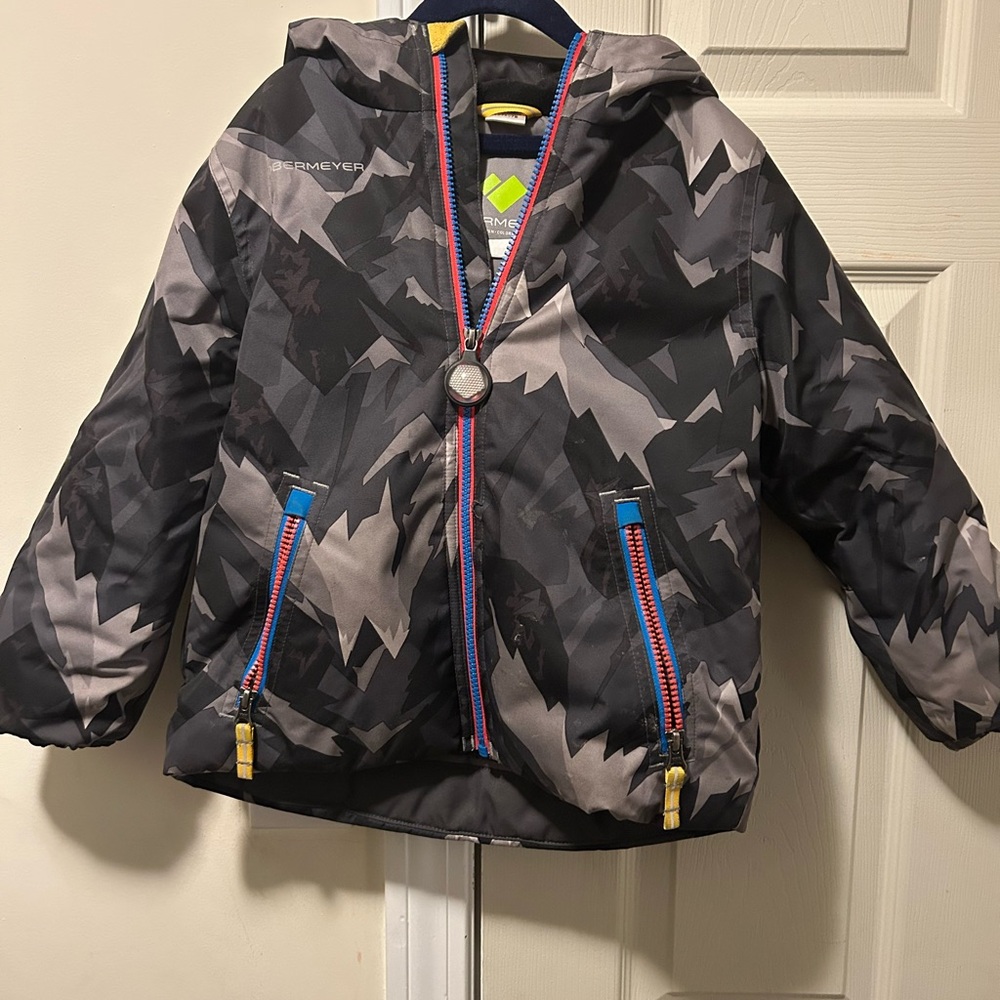 Dreamers Kids Camouflage Jacket - Black and Gray